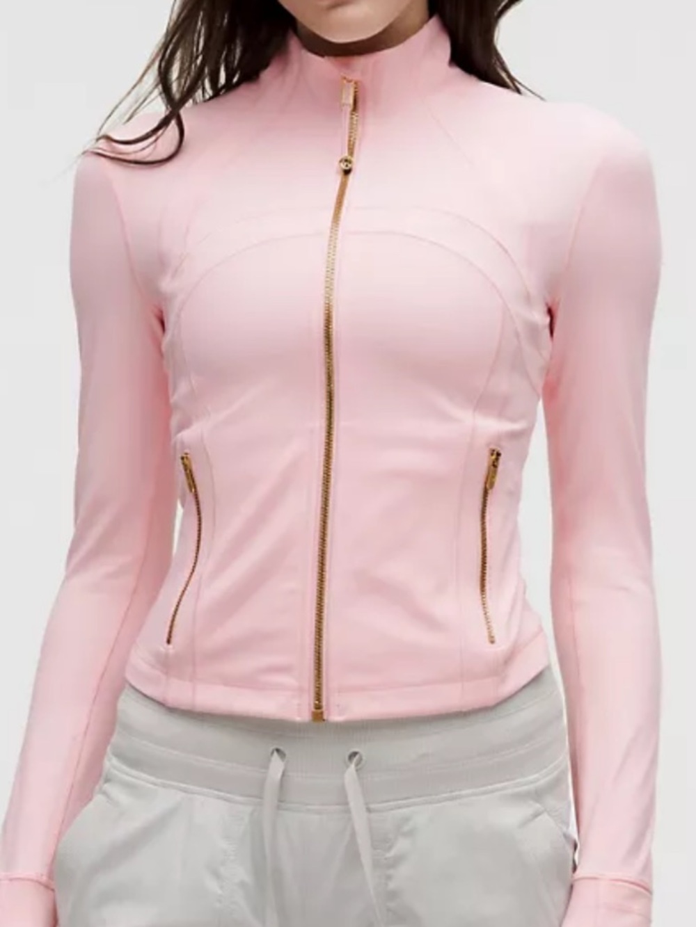 Lululemon Blush Quartz Define Cropped Jacket. Nulu. Size 2.